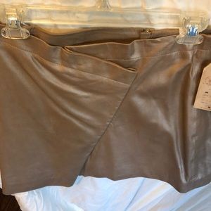 All saints leather skirt